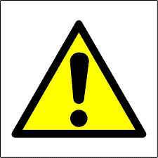 yellow warning triangle