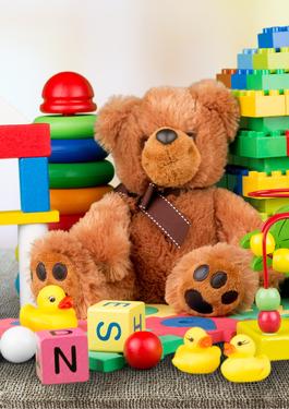 assortment of children's toys